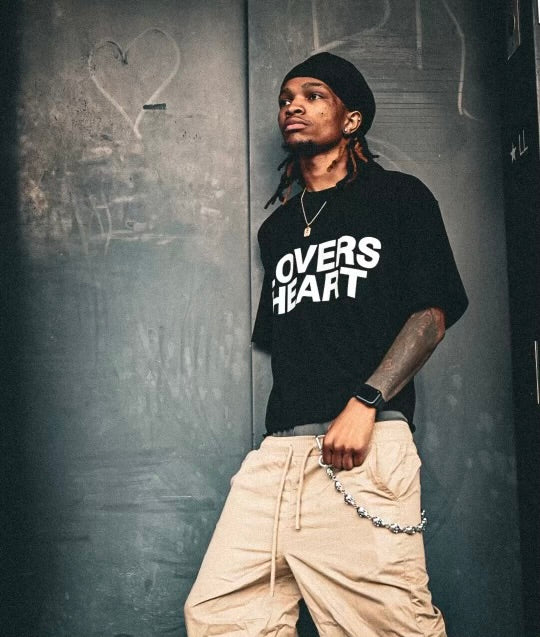 LOVERS HEART TEE (BLACK)