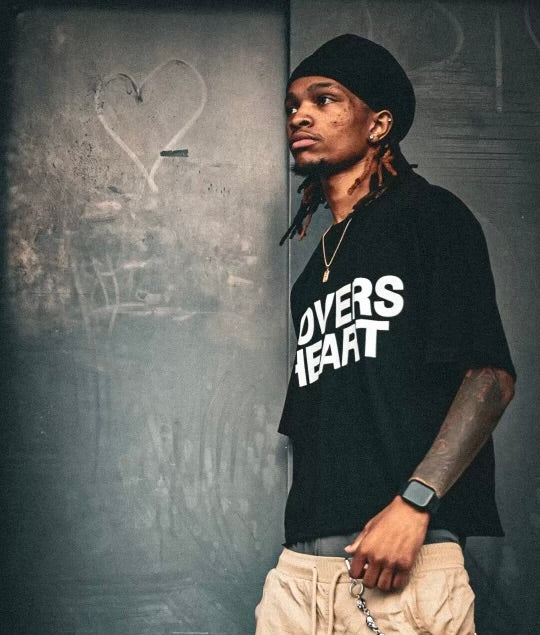 LOVERS HEART TEE (BLACK)