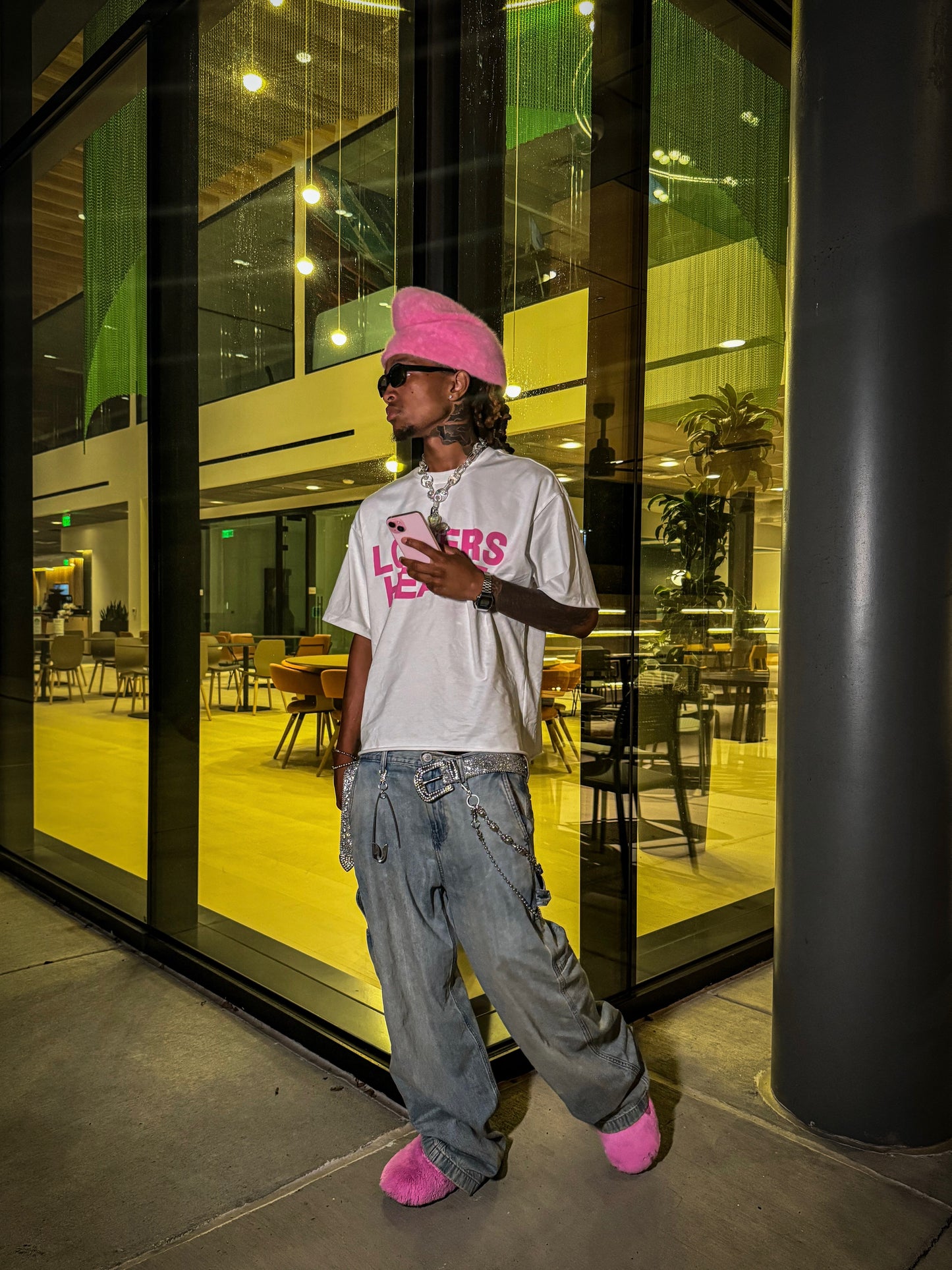 LOVERS HEART TEE (PINK)