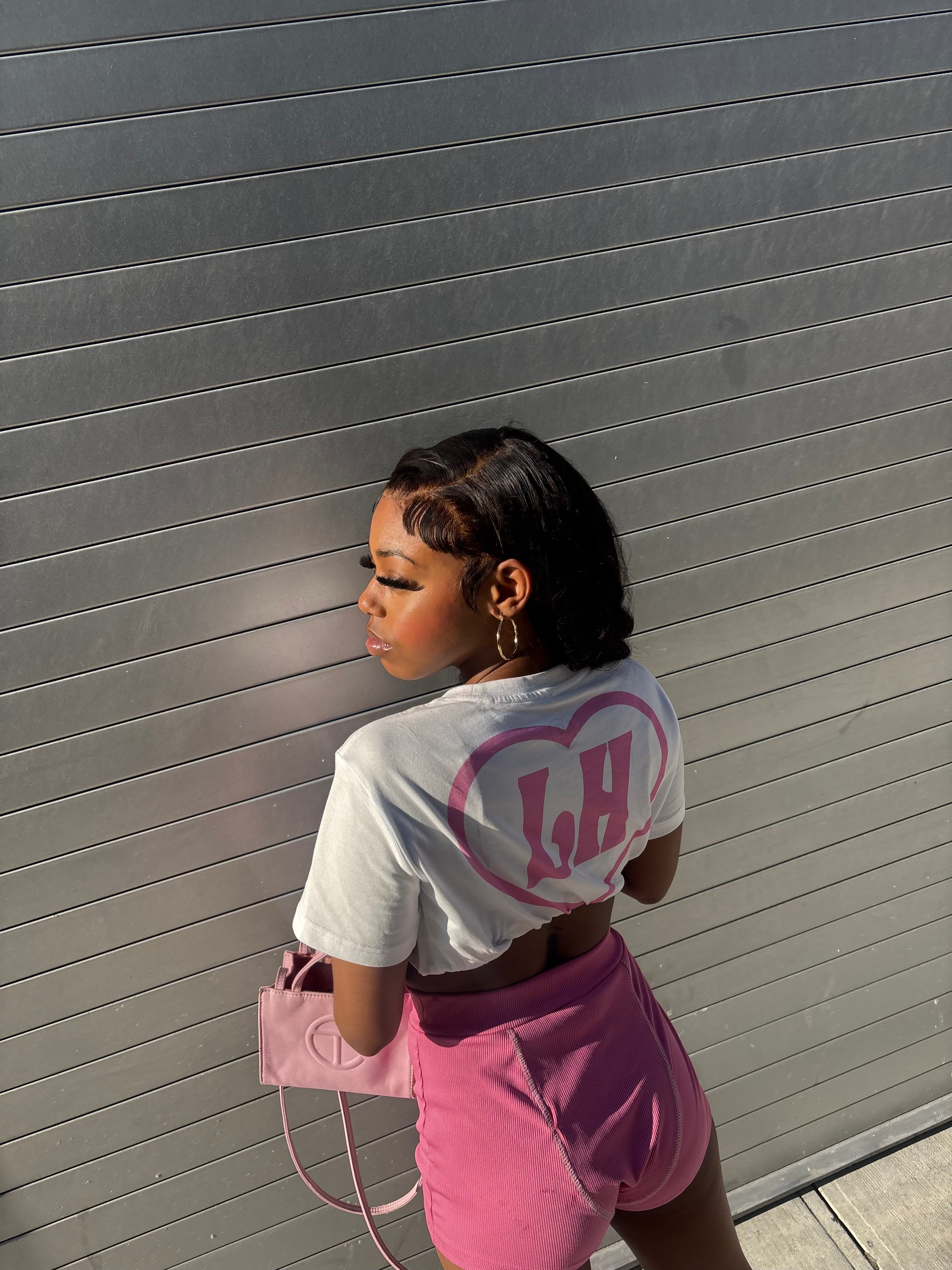 SPREAD LOVE, RAISE AWARENESS CROP TOP (PINK)