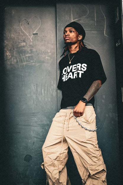 LOVERS HEART TEE (BLACK)