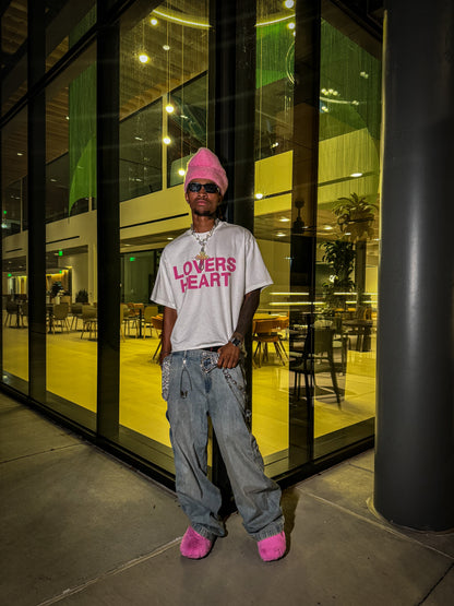 LOVERS HEART TEE (PINK)