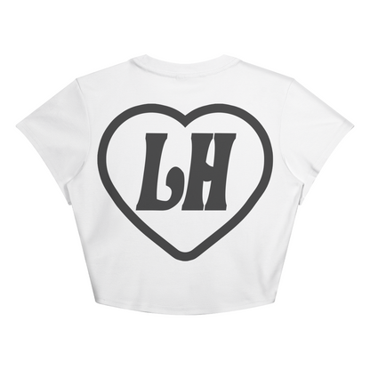 SPREAD LOVE, RAISE AWARENESS CROP TOP (WHITE)